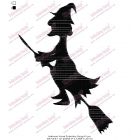Halloween Wizard Embroidery Design 01